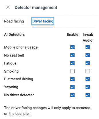 detector management