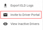Driver menu Action drop down list
