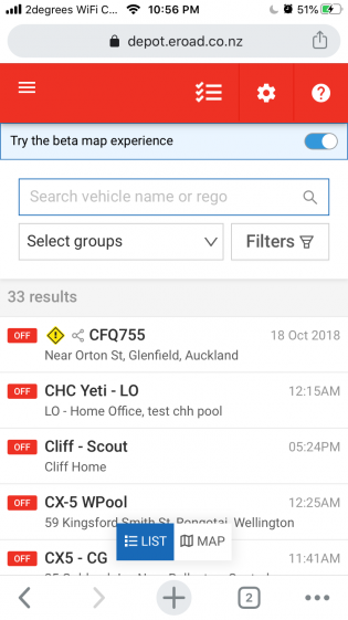 FleetMaps List