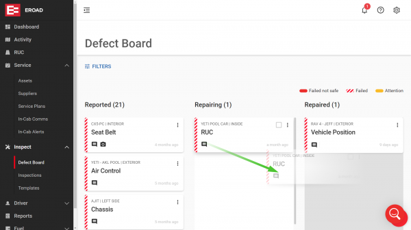 defect board