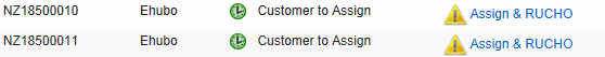customer to assign